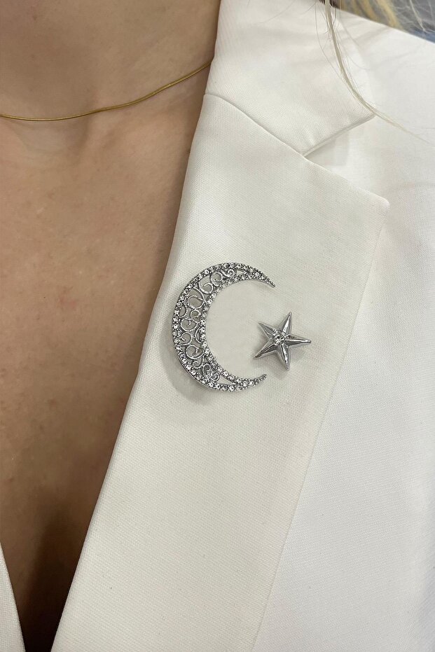 Ay Yıldız Broş (4 CM) - 3