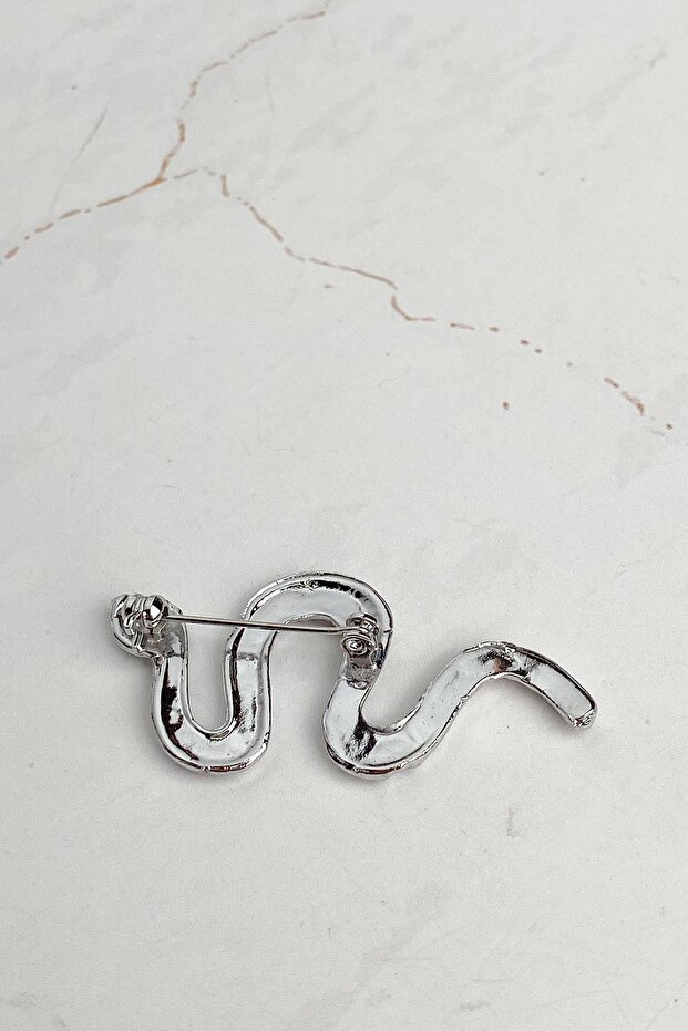 Yılan Figürlü Broş - 4