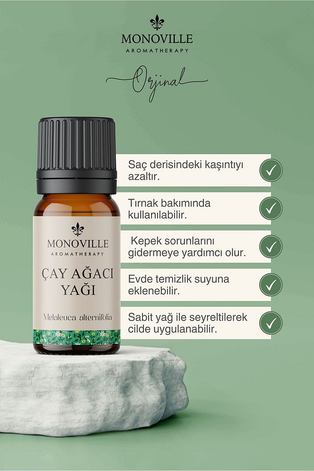 Nioli Yağı 10 ml, Lavanta Yağı 10 ml, Çay Ağacı Yağı 10 ml 3'lü Set %100 Saf ve Doğal 3x10 ml - 5