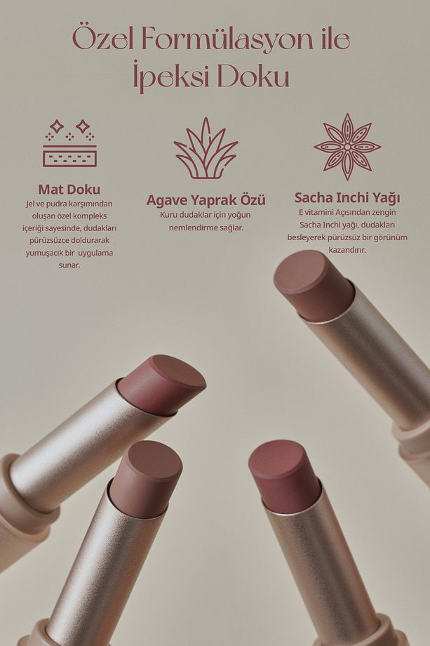 Mat Bitişli ve Uzun Süre Kalıcı Stick Ruj PERIPERA Ink Mood Matte Stick (13 Hard At Plum) - 7