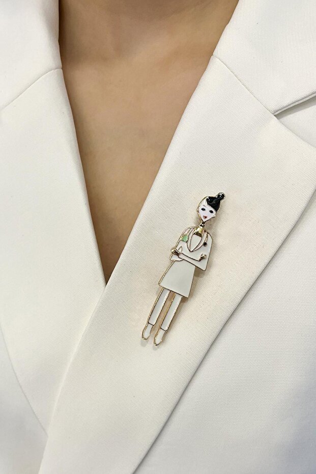 Hemşire&Doktor Kadın İğneli Broş (7cm) - 1