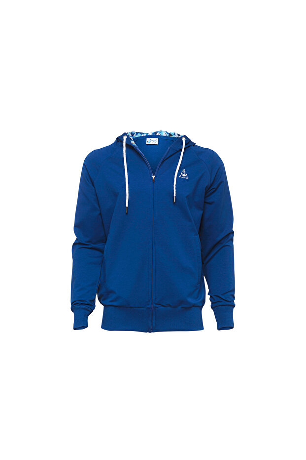 Sailboat Patterned Men's Sweatshirt- Small Size