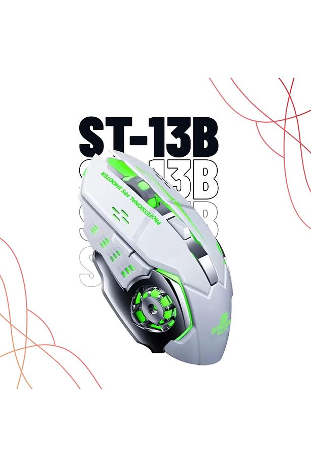 St-13s Kablolusuz - Wiriless Şarjlı Rgb Gaming Oyuncu Mouse - 5