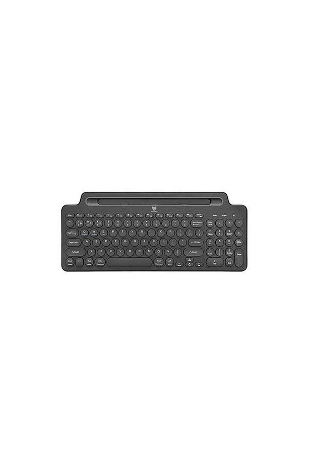 2.4 Ghz Wireless Bluetooth V5.0 Standlı Kablosuz Klavye Siya - 1