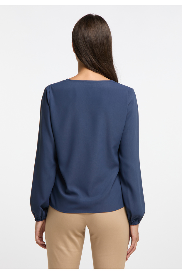 Klassische Langarmbluse - 4