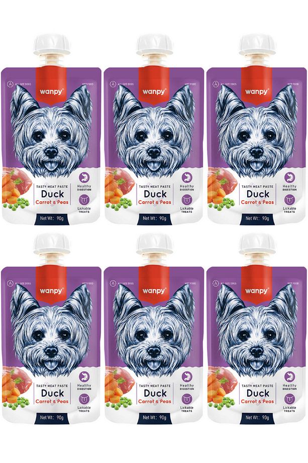 Ördek Etli ve Havuçlu Ezme Köpek Ödül Maması 90gr - 6 Adet - 1
