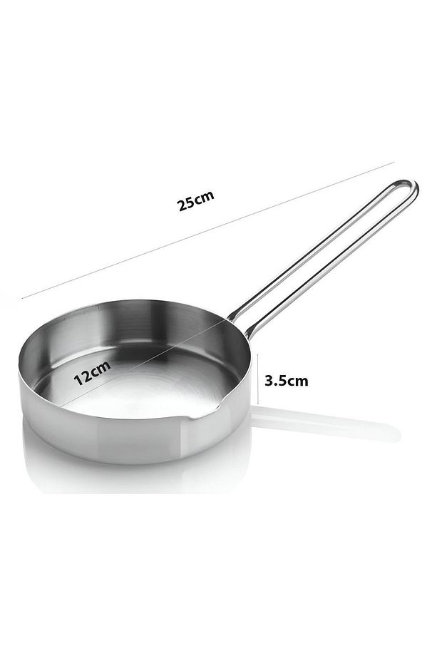12 Cm Yuvarlak Paslanmaz Çelik Mini Yumurta & Sos Tavası - 2