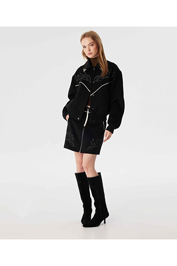 NAKIŞLI BOMBER CEKET - 2