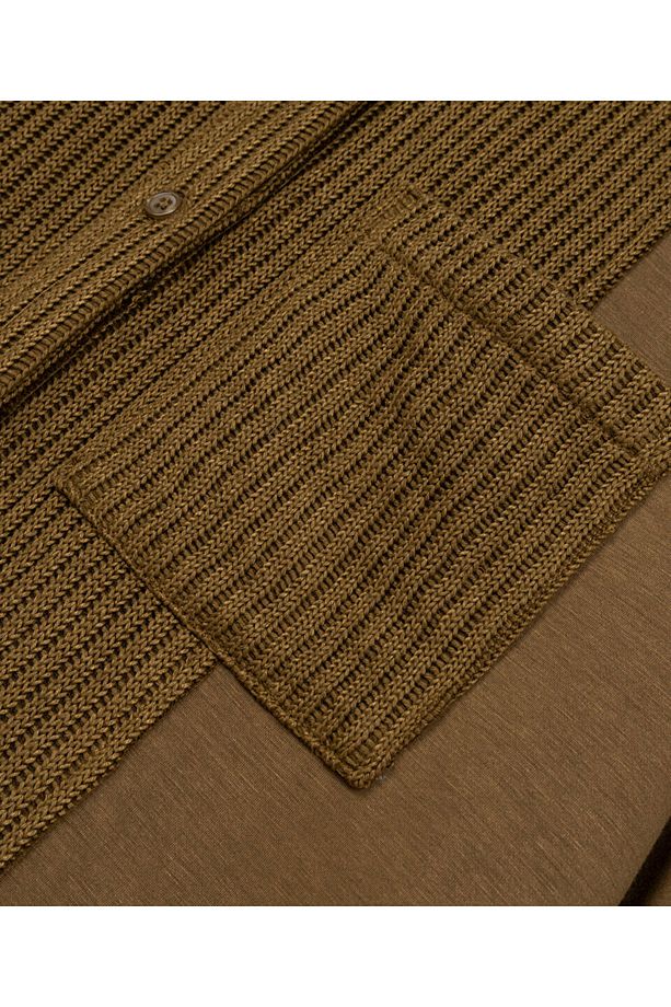 TRİKO MIX OVERSIZE GÖMLEK - 4