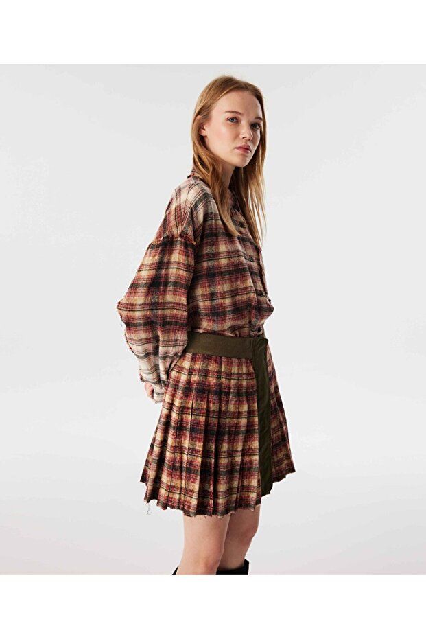 تنورة منقوشة بطيات - 7