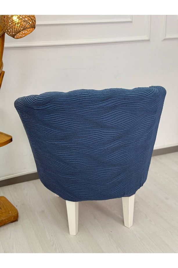 Krokan Kumaş Tekli Midye/Papatya Koltuk Kalıbı Koltuk Örtüsü - 2