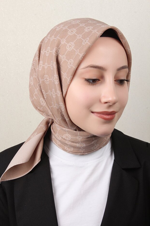 Eșarfă Elegance Monogram 1090500-983 Bej antic - 4