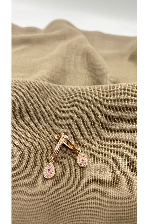 PEMBE DAMLA MODEL ZİRKON TAŞLI 925 AYAR GÜMÜŞ SET (KOLYE,BİLEKLİK VE KÜPE) - 4