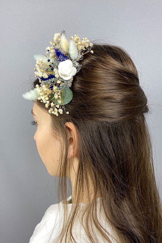 Dried Floral Design Bridal Hair Accessory