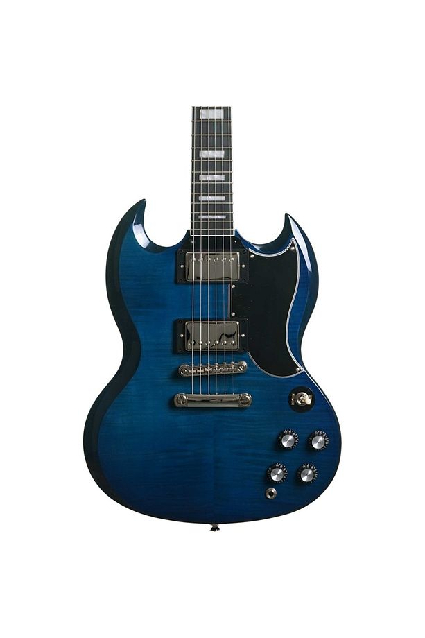 SG Custom Figured Elektro Gitar (Viper Blue) - 2