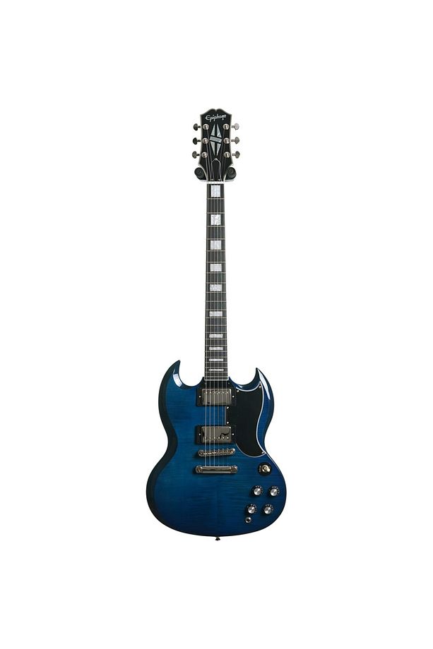 SG Custom Figured Elektro Gitar (Viper Blue) - 1