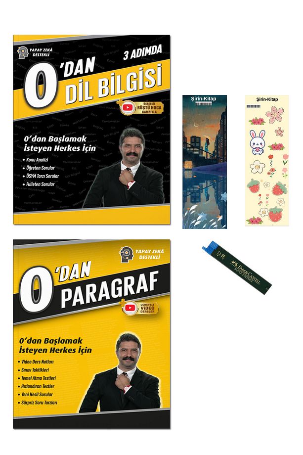 0'dan Dil Bilgisi ve 0'dan Paragraf set 2 Kitap - 1