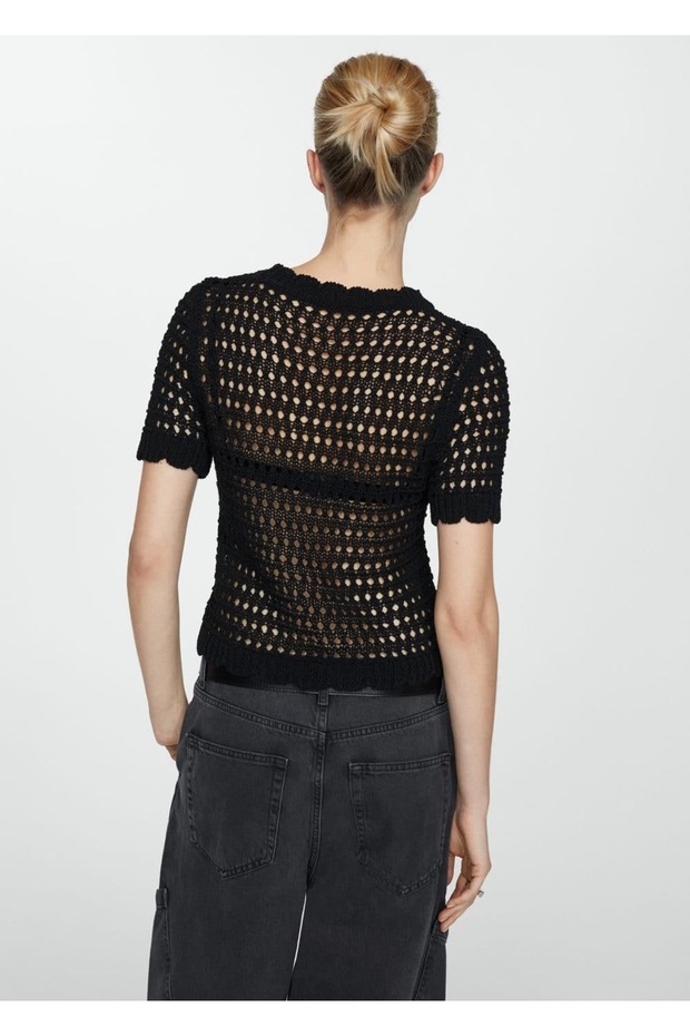 Ajur Detaylı Triko Kazak - 4