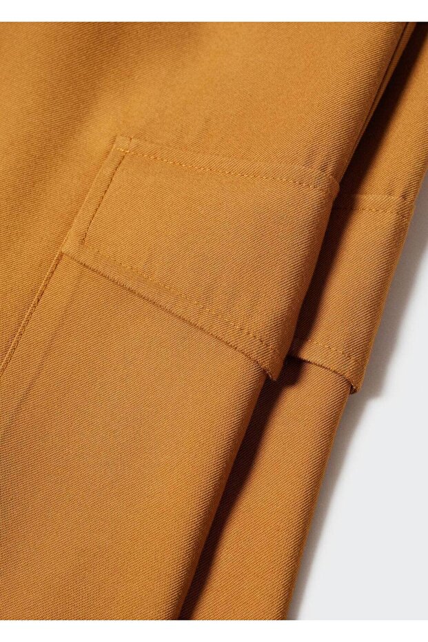 Dökümlü Kargo Pantolon - 5