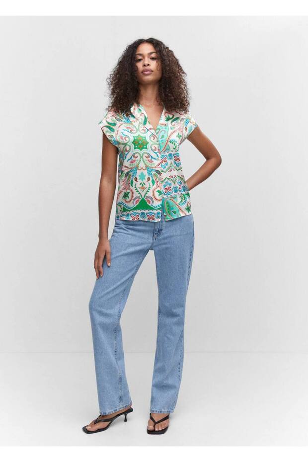 Gemustertes Satinhemd - 2