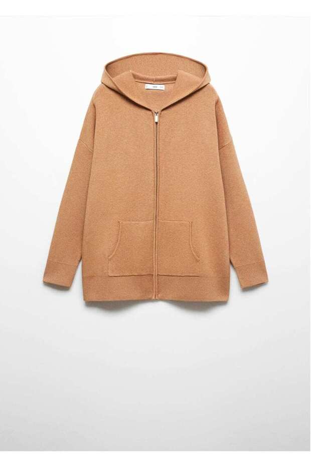 Fermuarlı örgü sweatshirt - 3