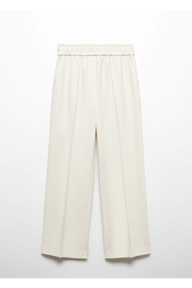 Elastik belli wideleg pantolon - 3