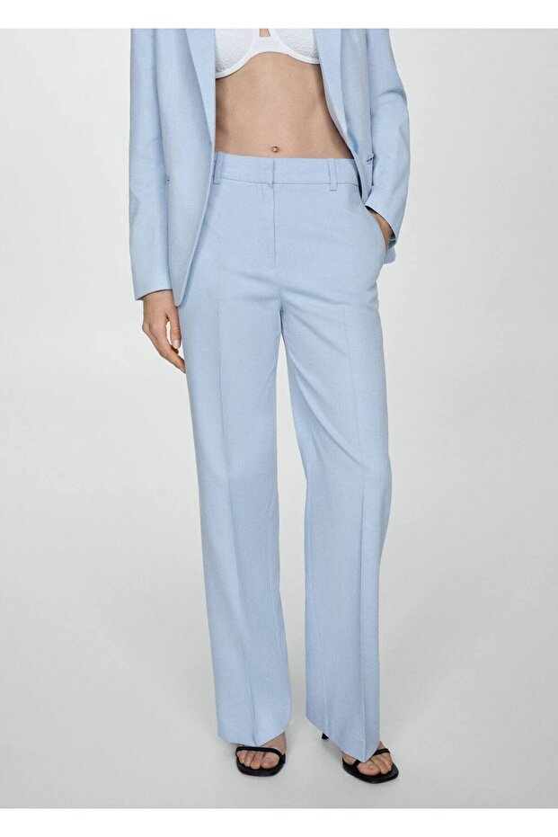 Pantaloni din material lyocell - 1