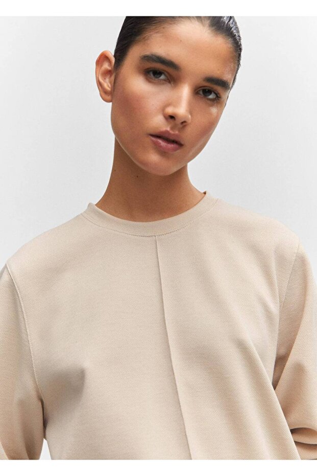 Dekoratif dikişli sweatshirt - 5