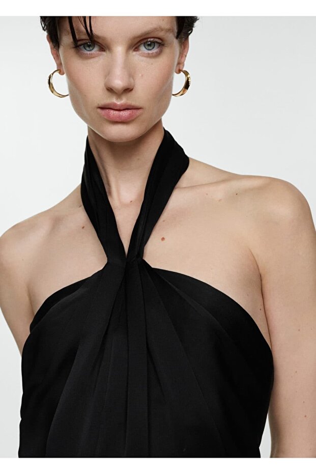 Halter yaka uzun tulum - 6