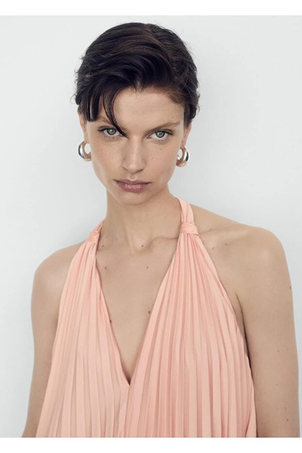 Pilili uzun elbise - 8