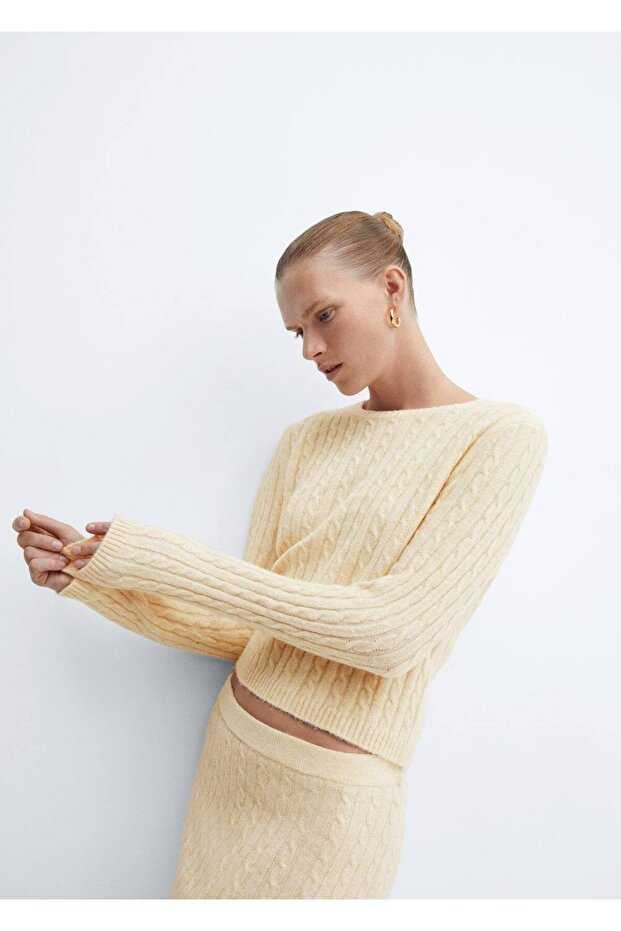 Halat örgü kazak - 5