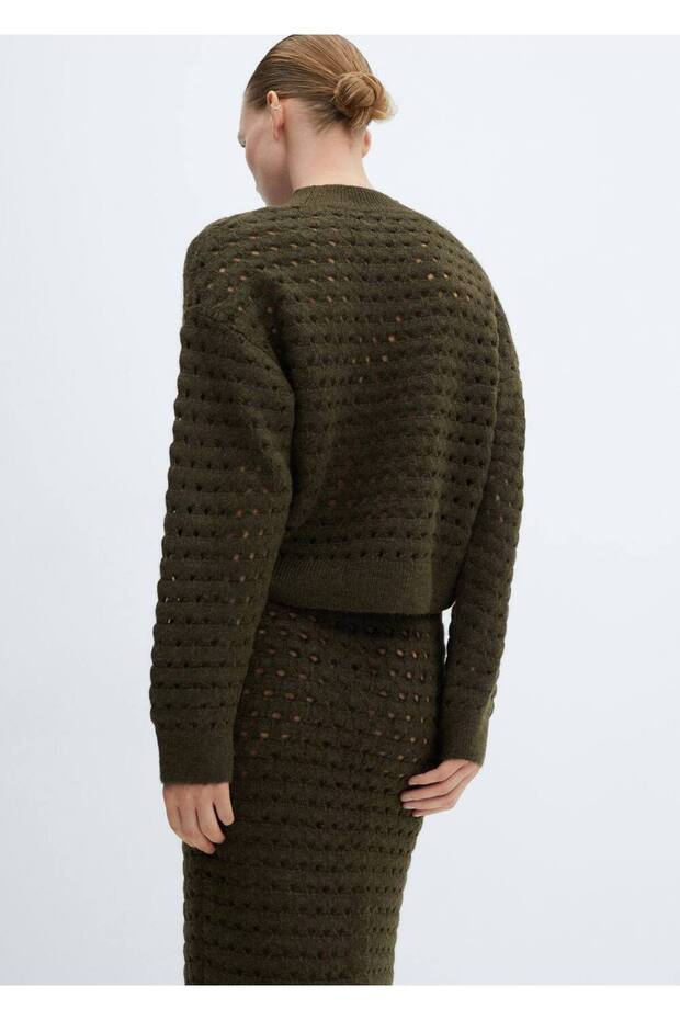 Strickpullover – Durchbrochenes Detail - 4