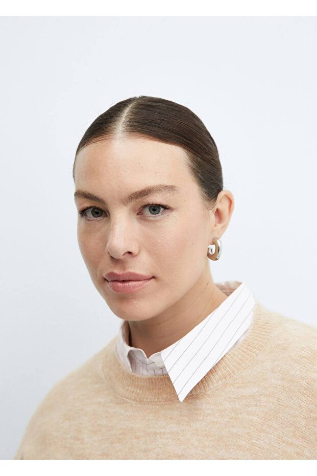 Yuvarlak yaka triko kazak - 5