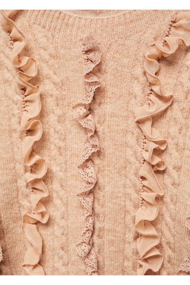 Volanlı kısa kazak - 8