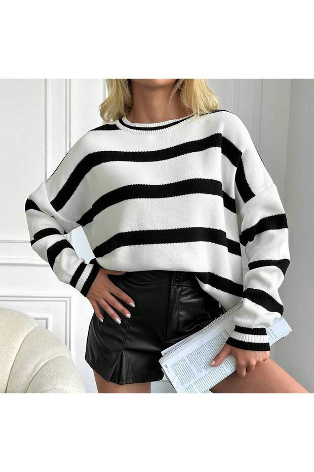 سترة نموذجية برقبة على شكل حرف V - 6