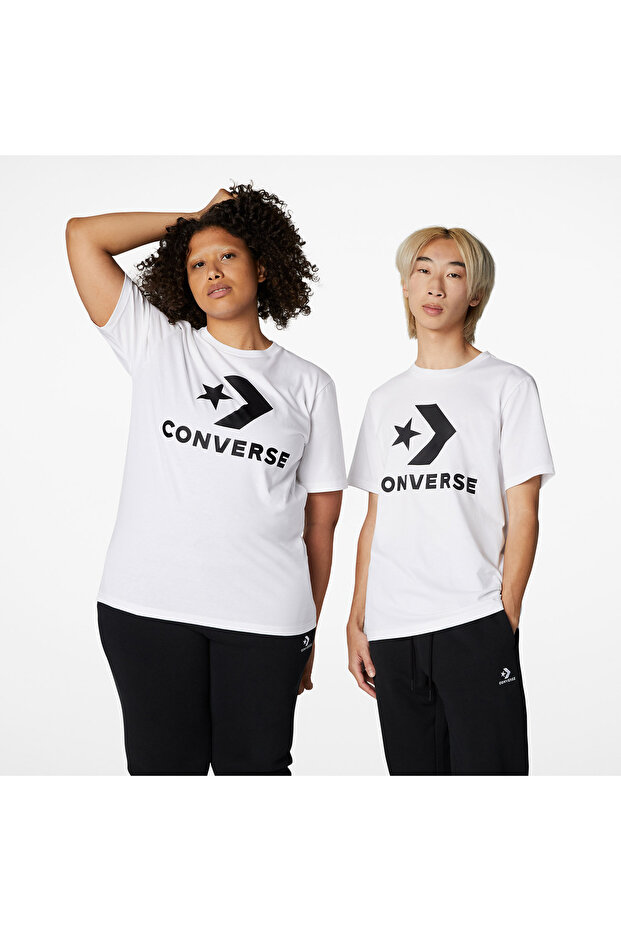 Go-To Star Chevron Unisex White T-Shirt
