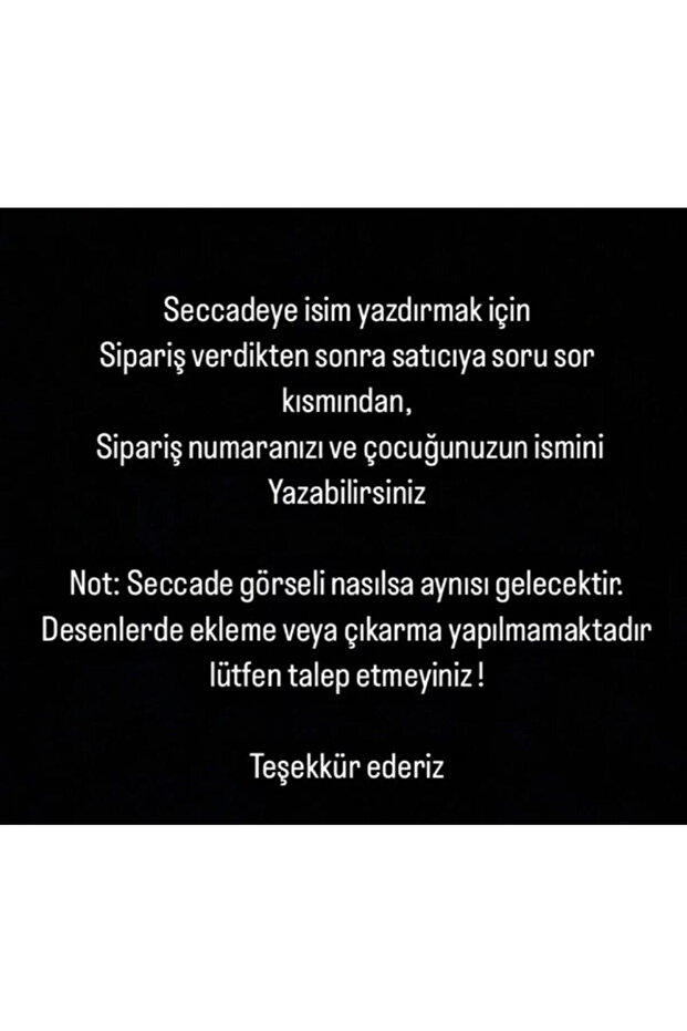 Seccade Keçeden - 2