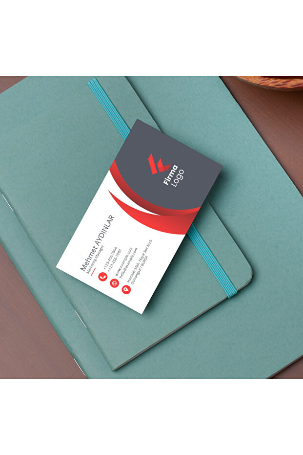 Kişiye Özel Kartvizit - 250 gr bristol - 100 adet - 1