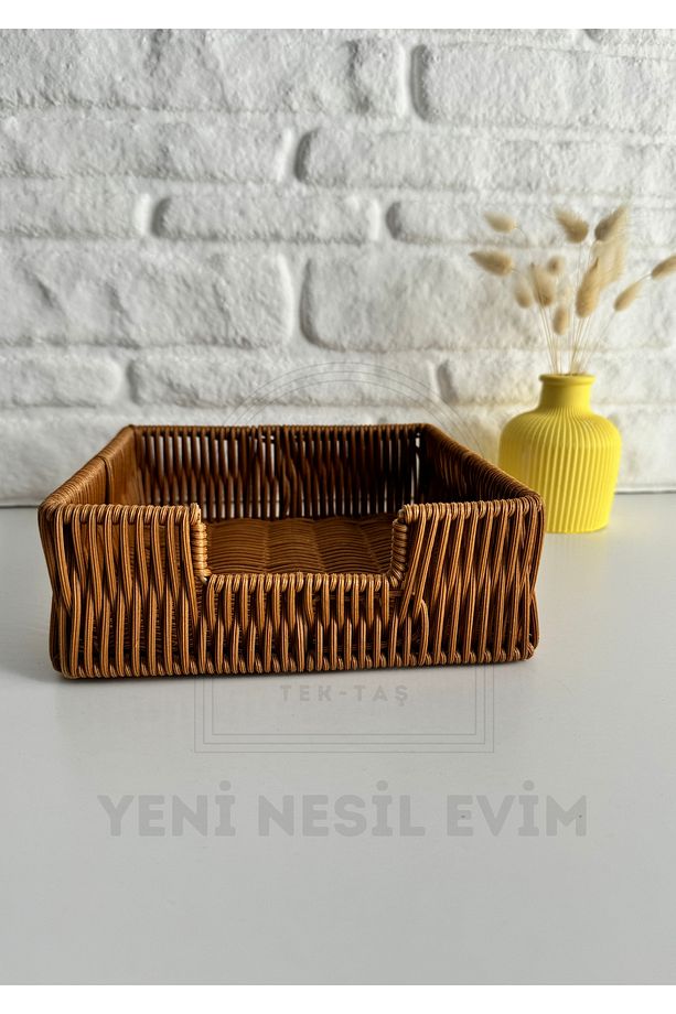 Hasır Rattan Peçetelik / Saklama Kutusu - 5