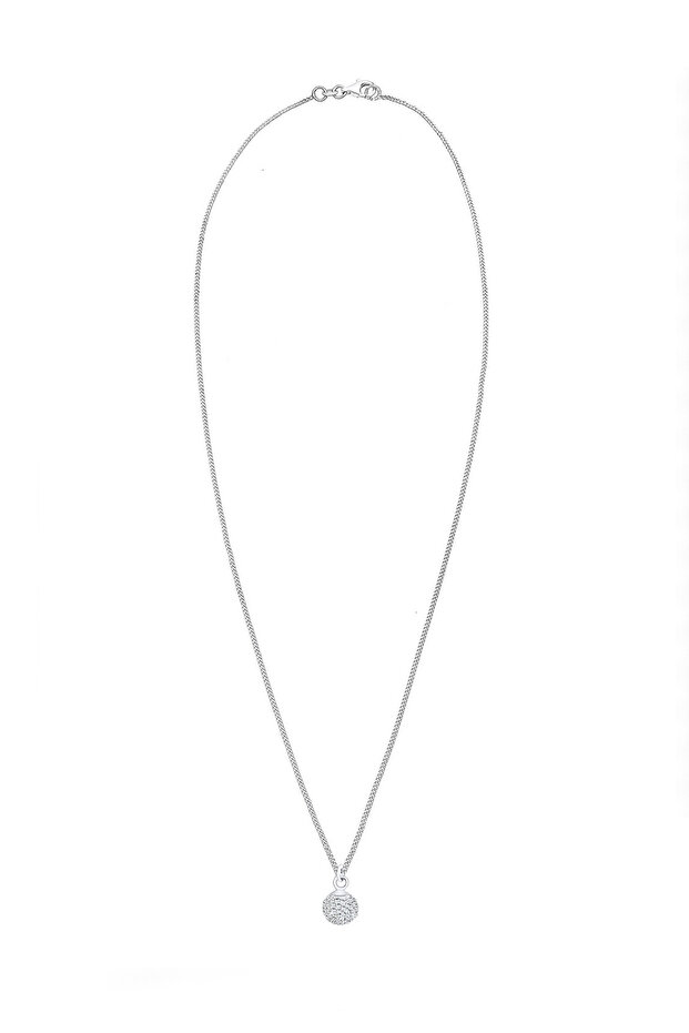 Náhrdelník ze stříbra 925 - Design kuliček a krystalů - 3
