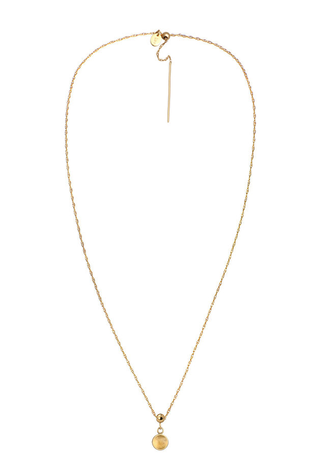 Náhrdelník s kamenem, dámský přívěsek, článkový řetízek, granát, brus kabošon, červený, sterlingový 925 - 2