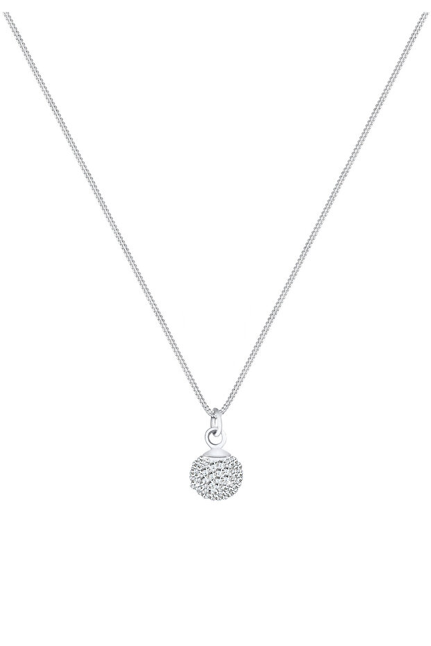 Náhrdelník ze stříbra 925 - Design kuliček a krystalů - 2
