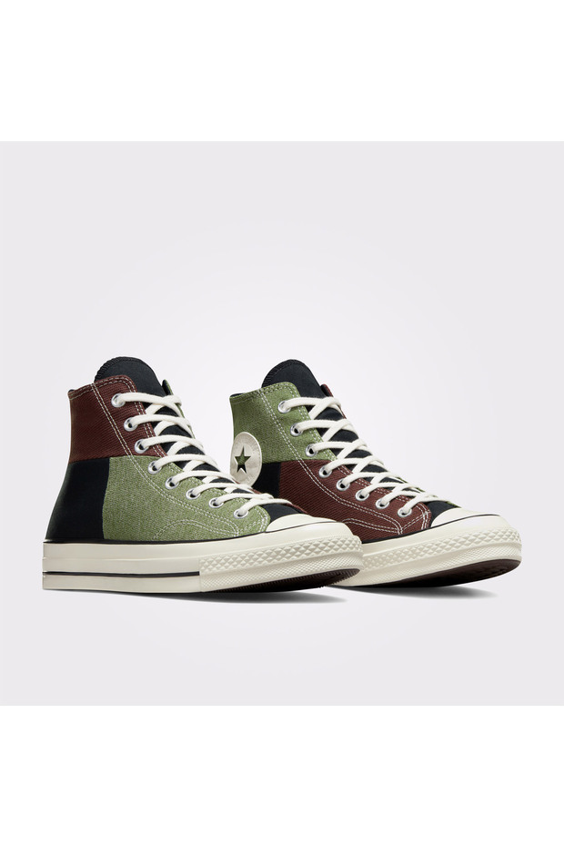 Chuck 70 Crafted Patchwork Unisex Siyah Sneaker - 2