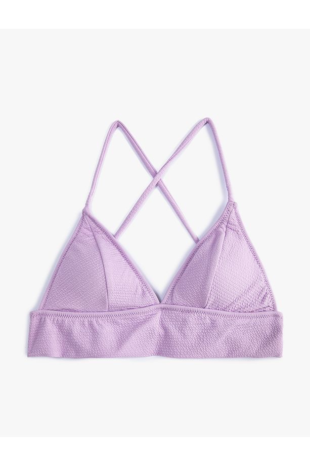 Bikini Üstü Bralet Çapraz Askılı Kaplı - 6