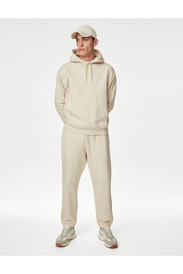 Kapüşonlu Oversize Sweatshirt - 1