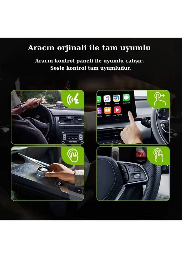 Mini Carplay 2in1 Araç Kiti Wireless/kablosuz Carplay Ve Android Auto Adaptörü Type-c ,usb - 4