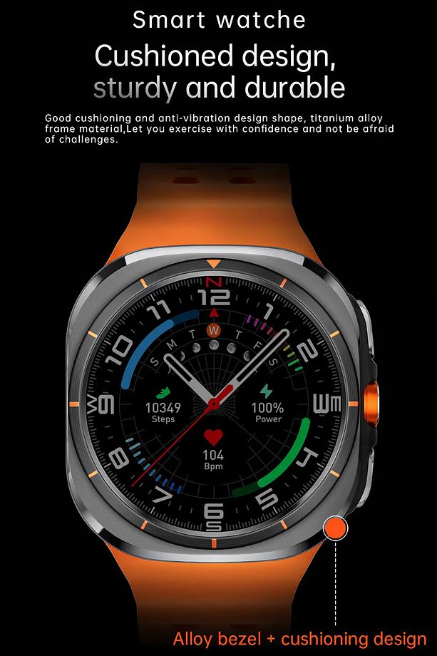 SK7 Ultra Akıllı Saat 1:1 47mm Gerçek Vidalar Kablosuz Şarj Cihazı Bluetooth Çağrı - 3