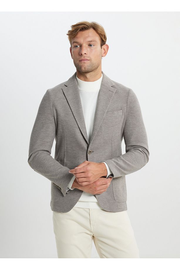 Altınyıldız Classics Slim Fit Açık Kahve Erkek Ceket ACE042510112_CEKET TACT - 3