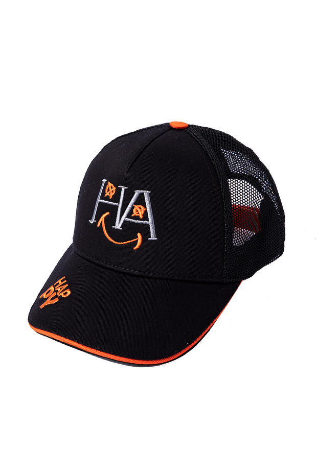 Moods Up Happy Trucker Hat Black Color