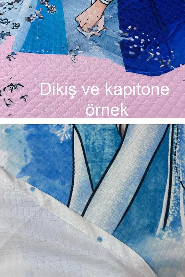 PUDRA GÖKKUŞAĞI BEBEK VE ÇOCUK BAZA PİKE ( TEK KİŞİLİK ) - 2